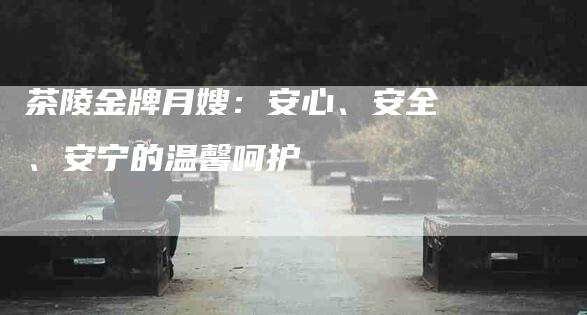 茶陵金牌月嫂：安心、安全、安宁的温馨呵护