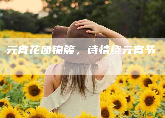 元宵花团锦簇，诗情绕元宵节