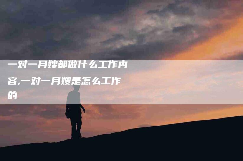 一对一月嫂都做什么工作内容,一对一月嫂是怎么工作的